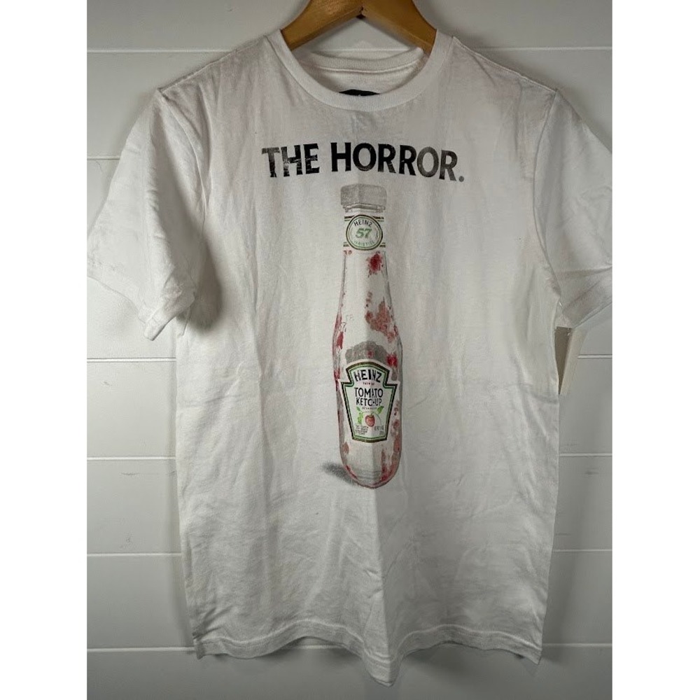 Heinz The Horror Ketchup Graphic Tee Kids XL 14-16 White Short Sleeve Shirt